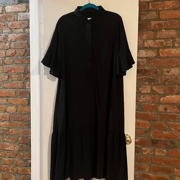 Chico’s Flounce Sleeve Midi Dress - L - Picture 5 of 6